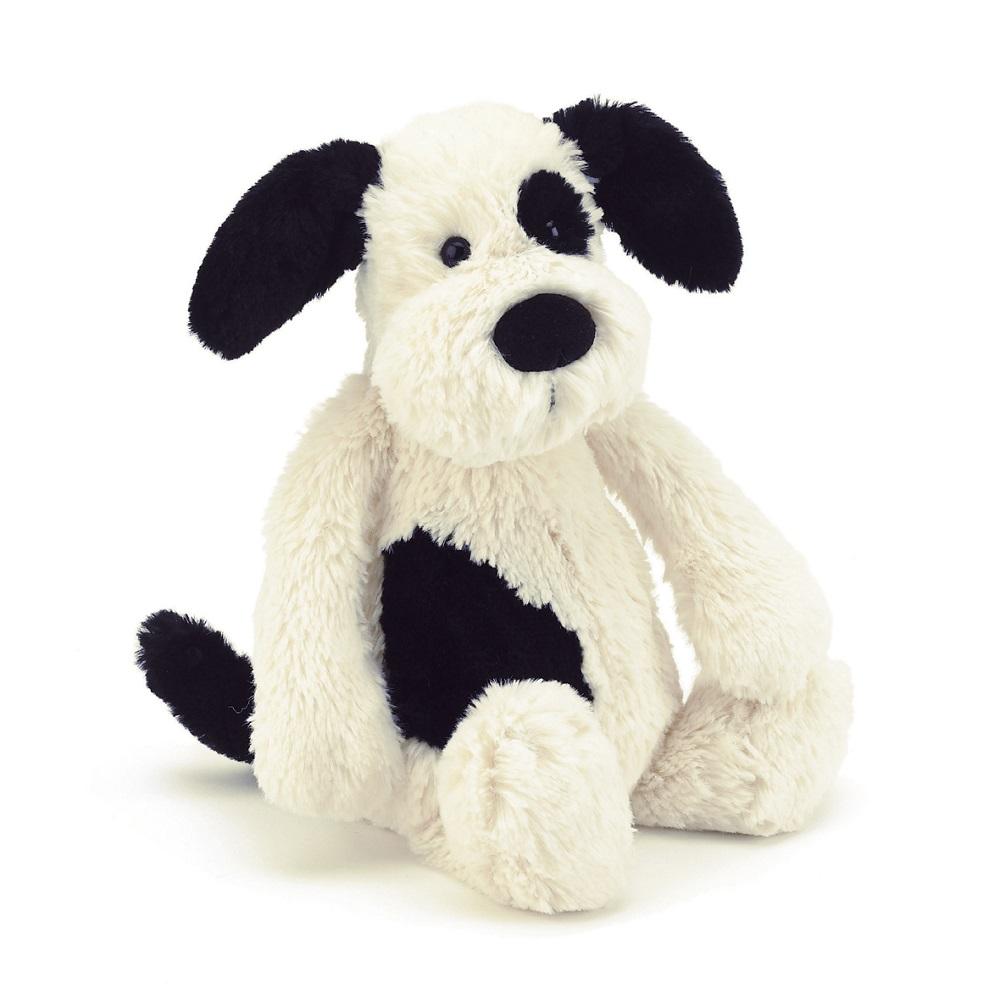 Jellycat Bashful Black & Cream Puppy (Large)-Toys & Learning-Jellycat-008180 BCP-babyandme.ca
