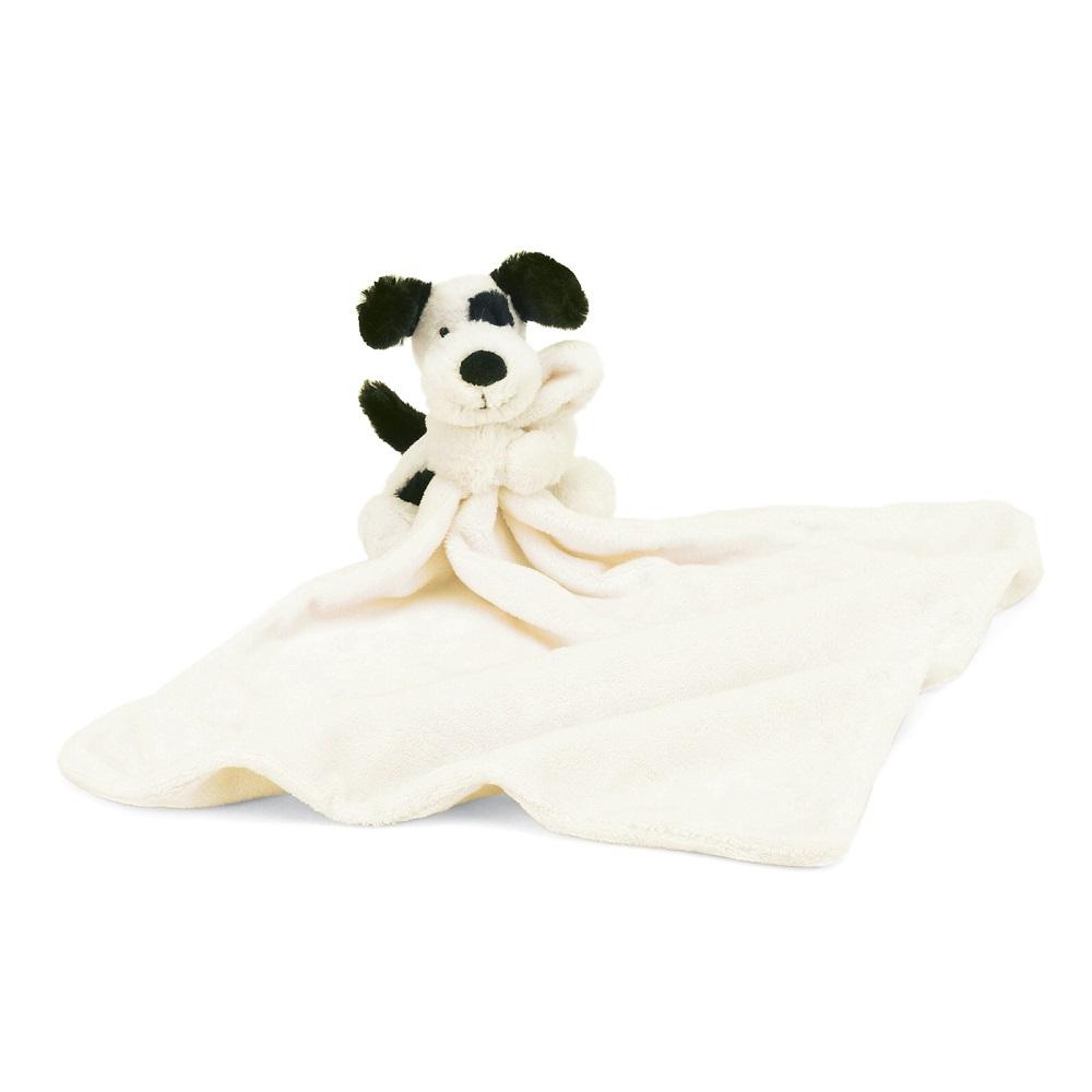 Jellycat Bashful Black & Cream Puppy Soother-Toys & Learning-Jellycat-011229 BC-babyandme.ca