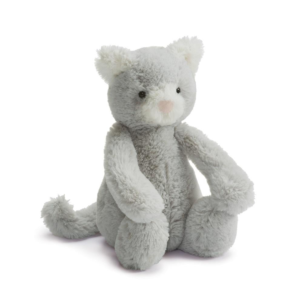 Jellycat Bashful Grey Kitty (Small)-Toys & Learning-Jellycat-009919 GK-babyandme.ca