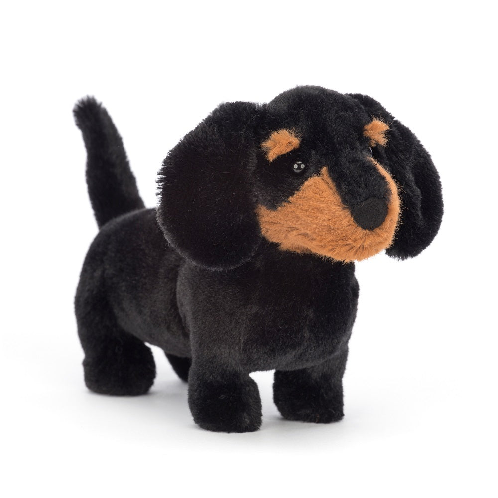 Jellycat Freddie Sausage Dog (Small)-Toys & Learning-Jellycat-031162 7"-babyandme.ca