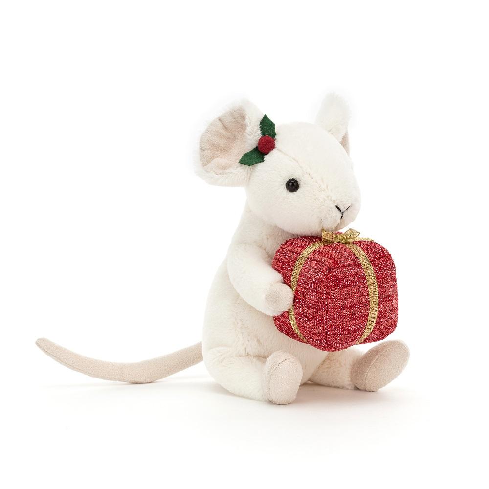 Jellycat Merry Mouse Present-Toys & Learning-Jellycat-030459 PR 7"-babyandme.ca