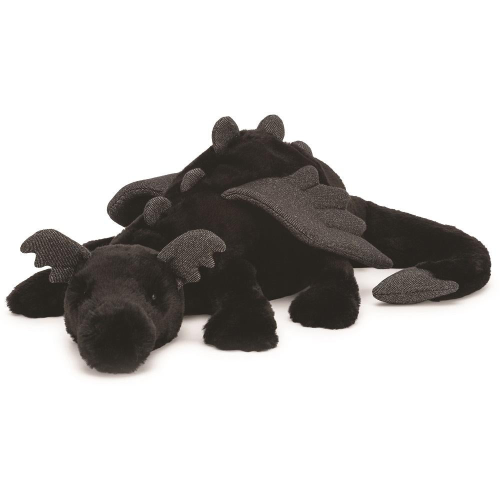 Jellycat Onyx Dragon (Huge)-Toys & Learning-Jellycat-030043 29"-babyandme.ca