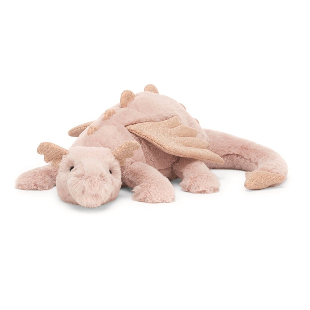 Jellycat Rose Dragon (Medium)-Toys & Learning-Jellycat-030671 20"-babyandme.ca