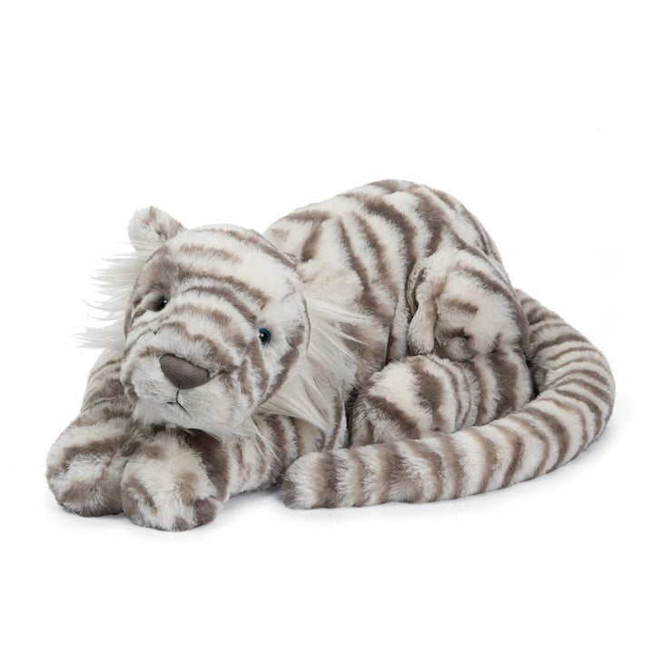 Jellycat Sacha Snow Tiger (Medium)-Toys & Learning-Jellycat-025408 19"-babyandme.ca