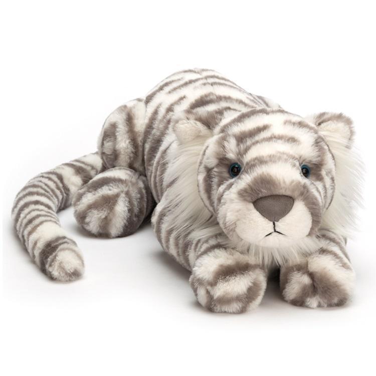 Jellycat Sacha Snow Tiger (Really Big)-Toys & Learning-Jellycat-025408 33"-babyandme.ca
