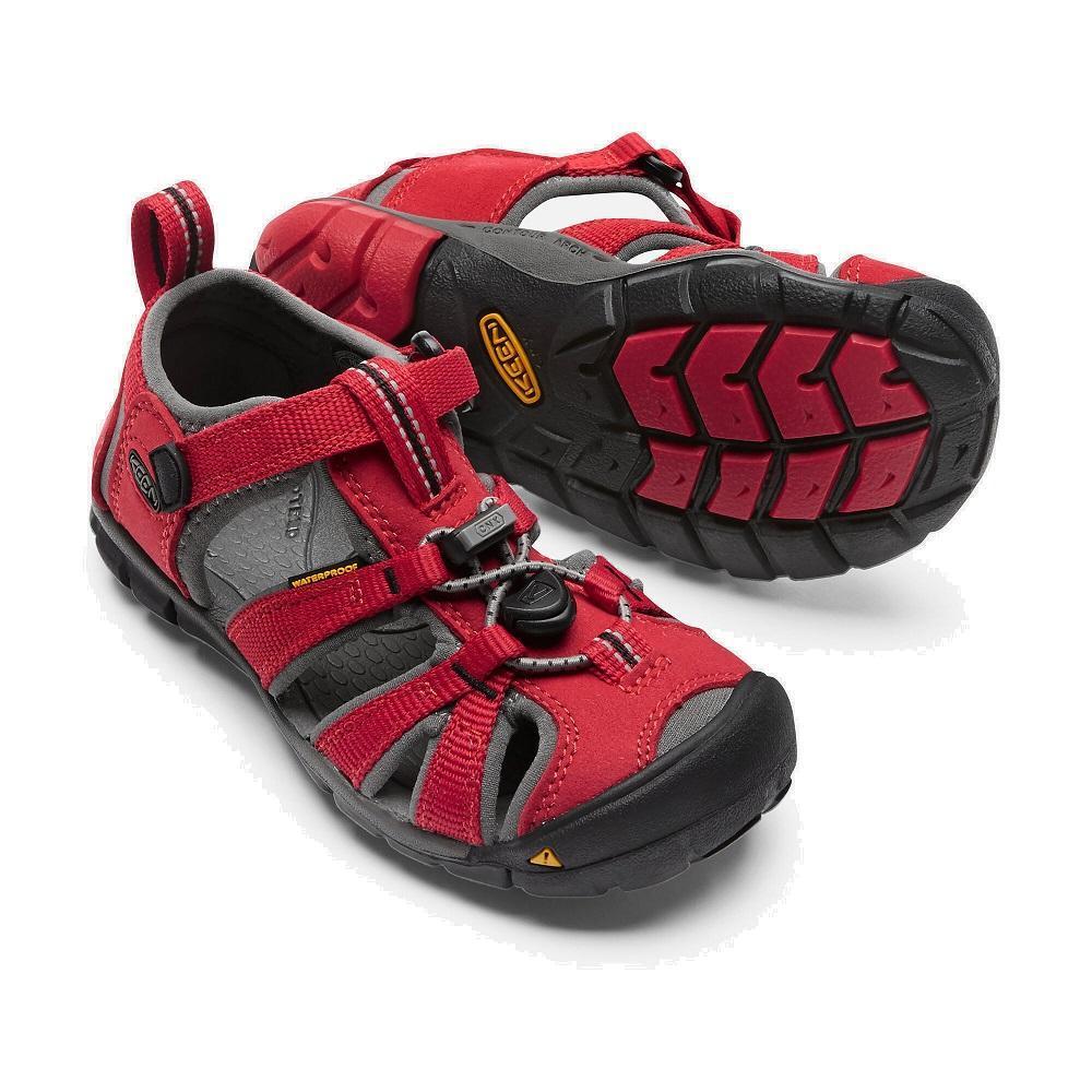 KEEN Little Kids' Seacamp II CNX (Racing Red/Gargoyle)-Apparel-KEEN--babyandme.ca