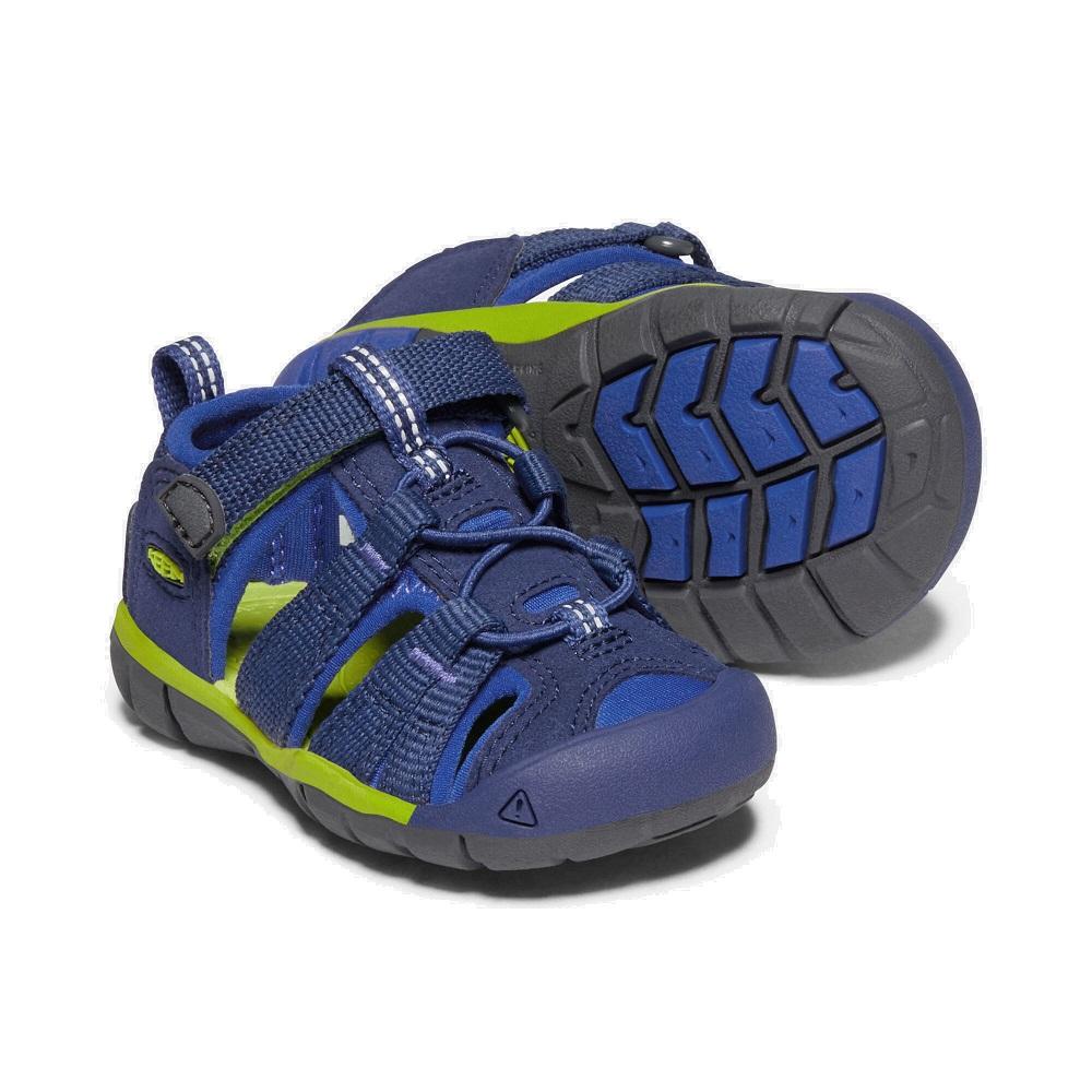 KEEN Toddlers' Seacamp II CNX (Blue Depths/Chartreuse)-Apparel-KEEN--babyandme.ca