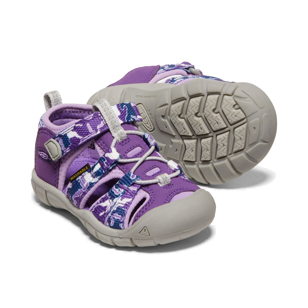 KEEN Toddlers' Seacamp II CNX (Camo/Tillandsia Purple)-Apparel-KEEN--babyandme.ca