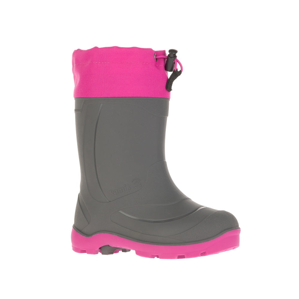 Kamik Snobuster 1 Winter Boot (Charcoal Magenta)-Apparel-Kamik--babyandme.ca