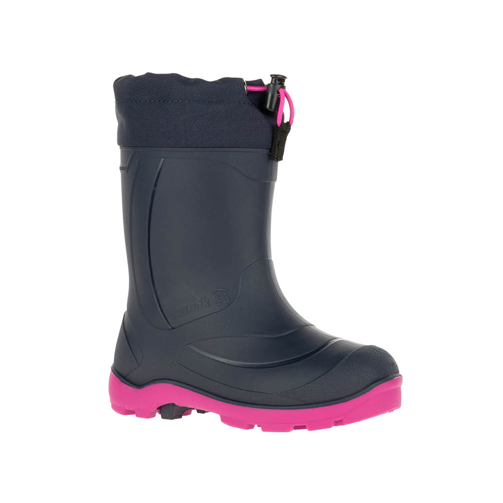 Kamik Snobuster 1 Winter Boot (Navy Magenta)-Apparel-Kamik--babyandme.ca