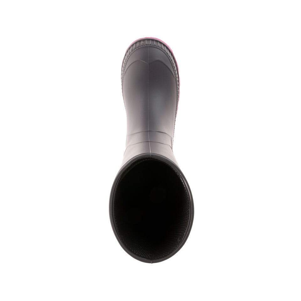 Kamik Stomp Rain Boot (Charcoal Magenta)-Apparel-Kamik--babyandme.ca