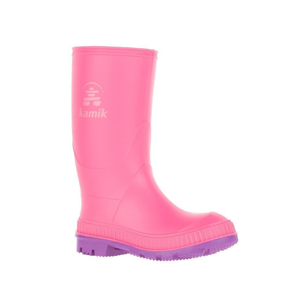 Kamik Stomp Rain Boot (Pink)-Apparel-Kamik--babyandme.ca