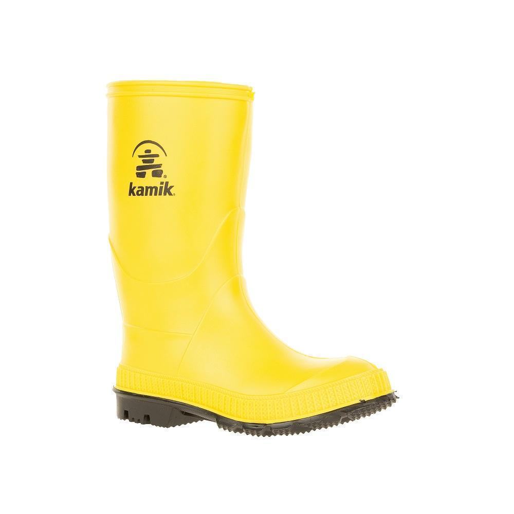Kamik Stomp Rain Boot (Yellow)-Apparel-Kamik--babyandme.ca