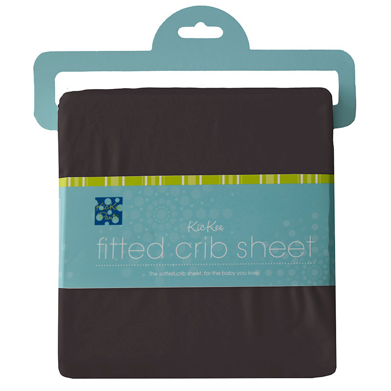 KicKee Pants Solid Fitted Crib Sheet (Midnight)-Nursery-KicKee Pants-028164 MN-babyandme.ca
