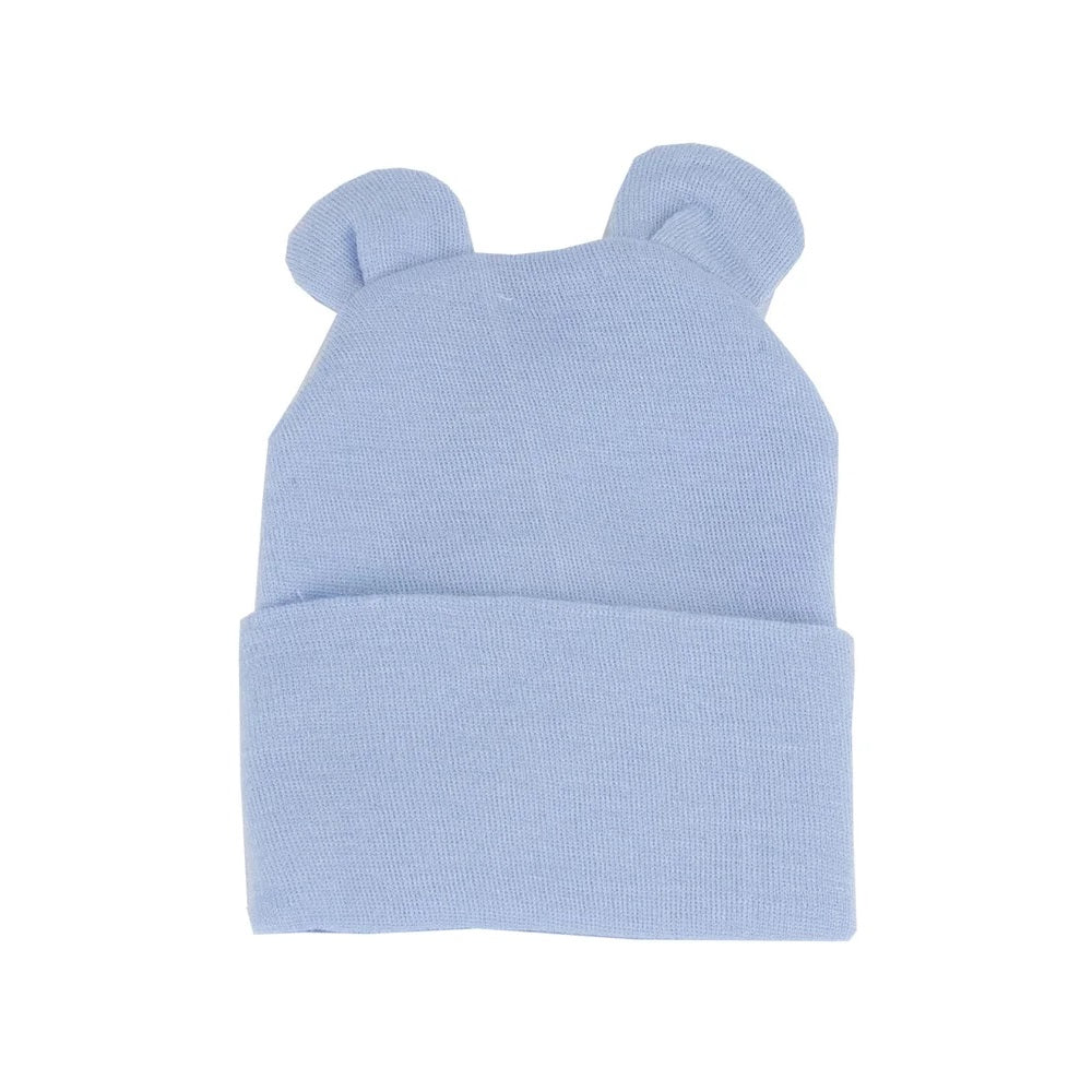 Kidcentral Newborn Ears Hat (Blue)-Apparel-Kidcentral-031340 BL-babyandme.ca