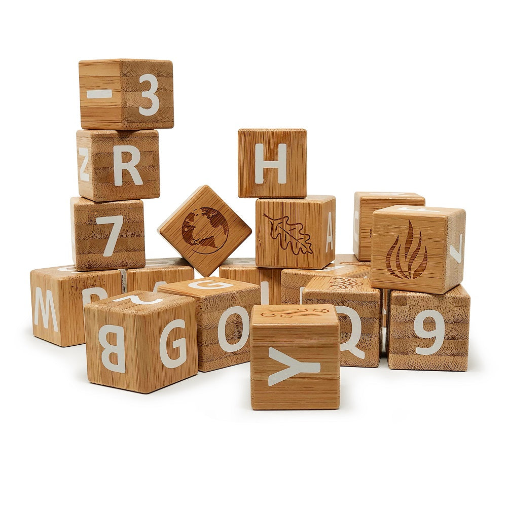 Kinderfeets ABC Blocks (Bamboo)-Toys & Learning-Kinderfeets-027891-babyandme.ca