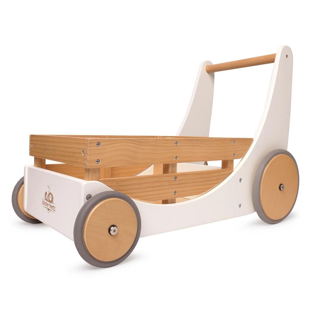 Kinderfeets Cargo Walker (White)-Toys & Learning-Kinderfeets-027500 WH-babyandme.ca