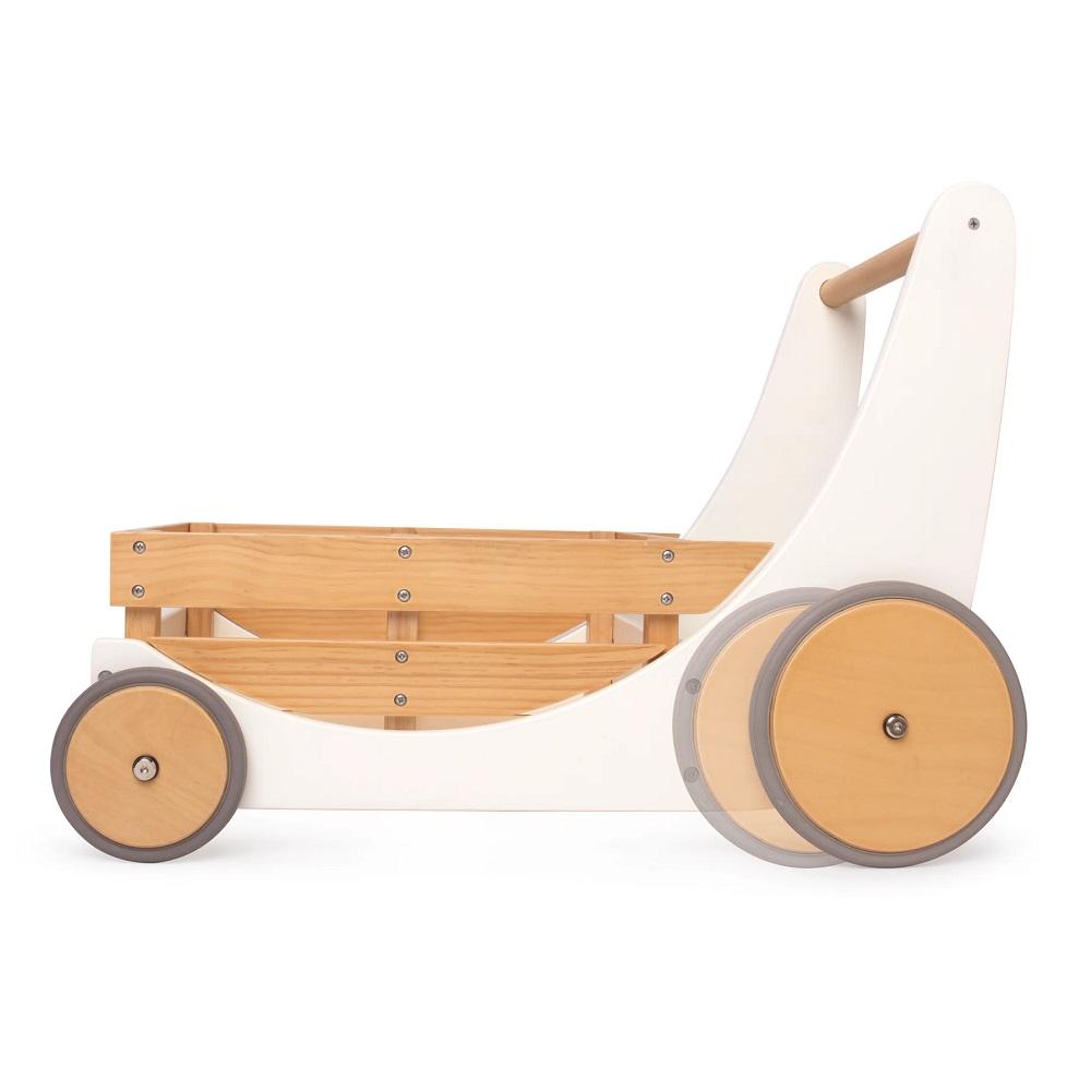 Kinderfeets Cargo Walker (White)-Toys & Learning-Kinderfeets-027500 WH-babyandme.ca