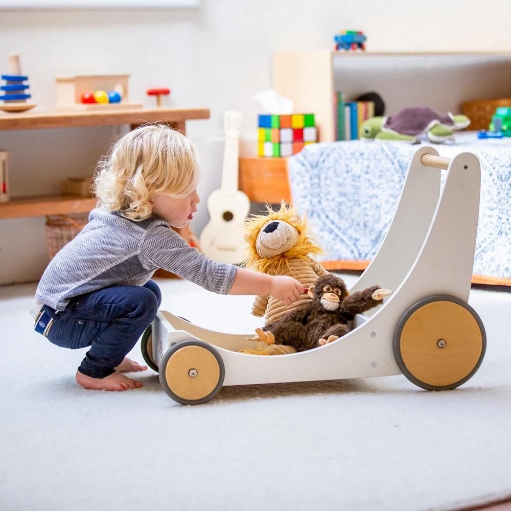 Kinderfeets Cargo Walker (White)-Toys & Learning-Kinderfeets-027500 WH-babyandme.ca