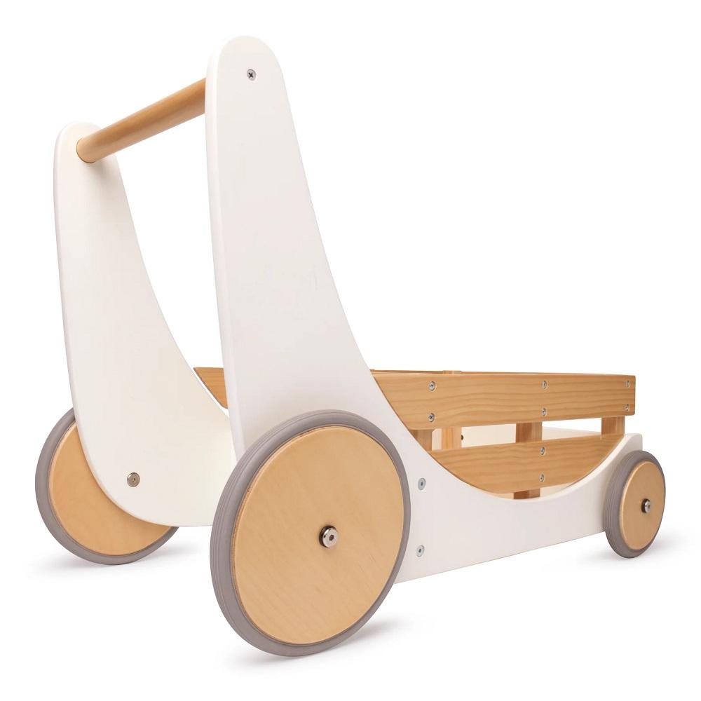 Kinderfeets Cargo Walker (White)-Toys & Learning-Kinderfeets-027500 WH-babyandme.ca