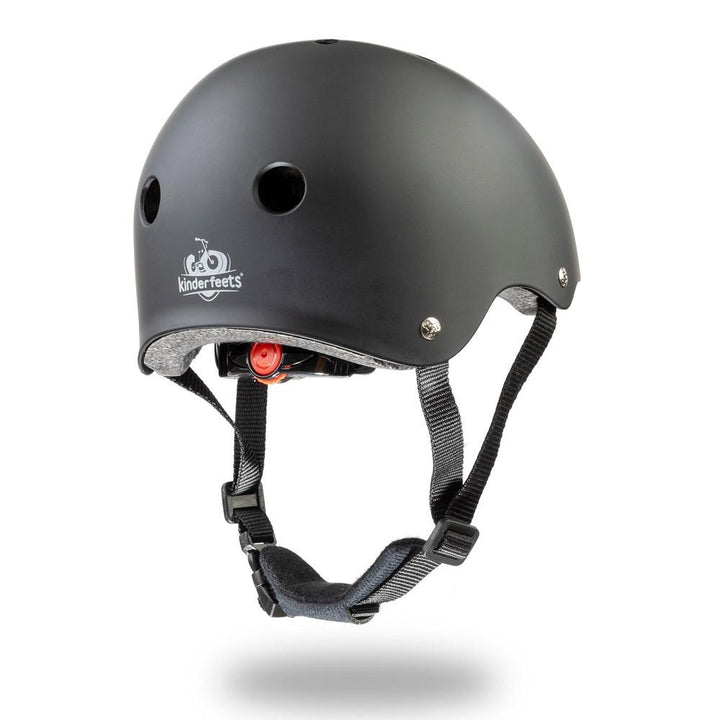 Kinderfeets Helmet (Matte Black)-Toys & Learning-Kinderfeets-028629 BK-babyandme.ca