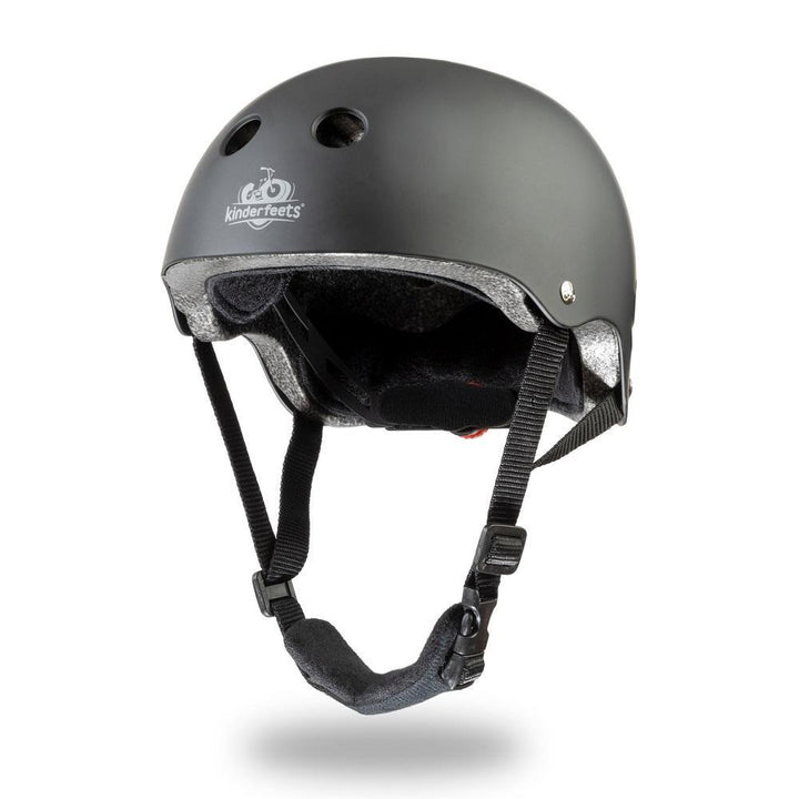 Kinderfeets Helmet (Matte Black)-Toys & Learning-Kinderfeets-028629 BK-babyandme.ca