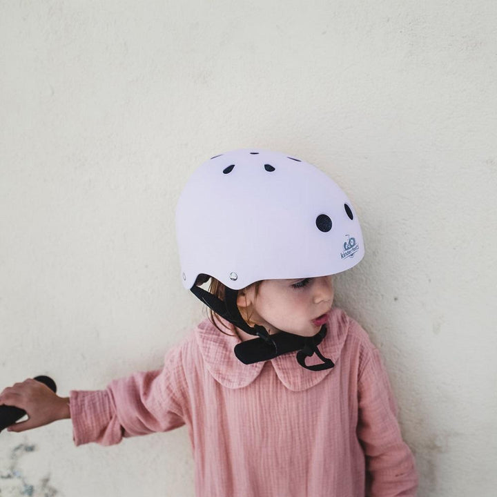 Kinderfeets Helmet (Matte Rose)-Toys & Learning-Kinderfeets-028629 RS-babyandme.ca