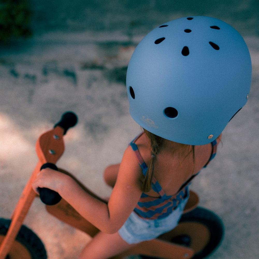 Kinderfeets Helmet (Matte Slate Blue)-Toys & Learning-Kinderfeets-028629 SL-babyandme.ca