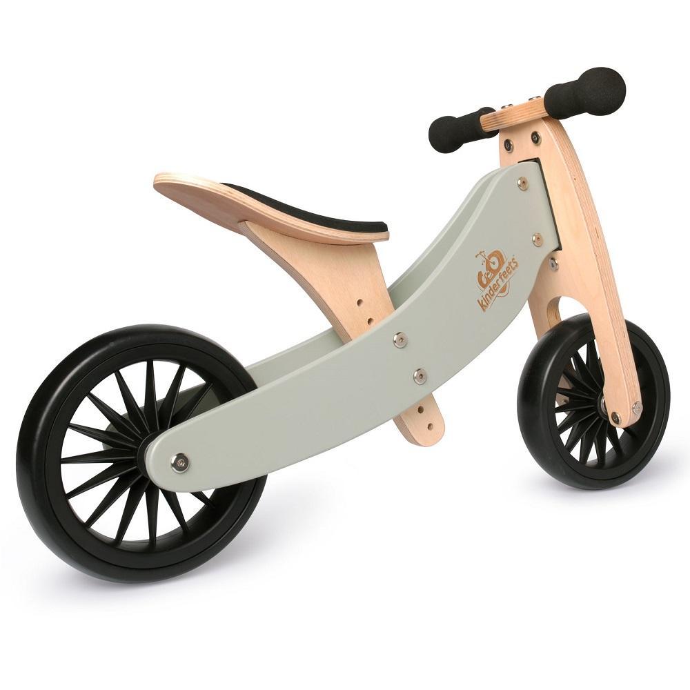 Kinderfeets Tiny Tot PLUS 2-in-1 Bike (Silver Sage)-Toys & Learning-Kinderfeets-027022 SS-babyandme.ca