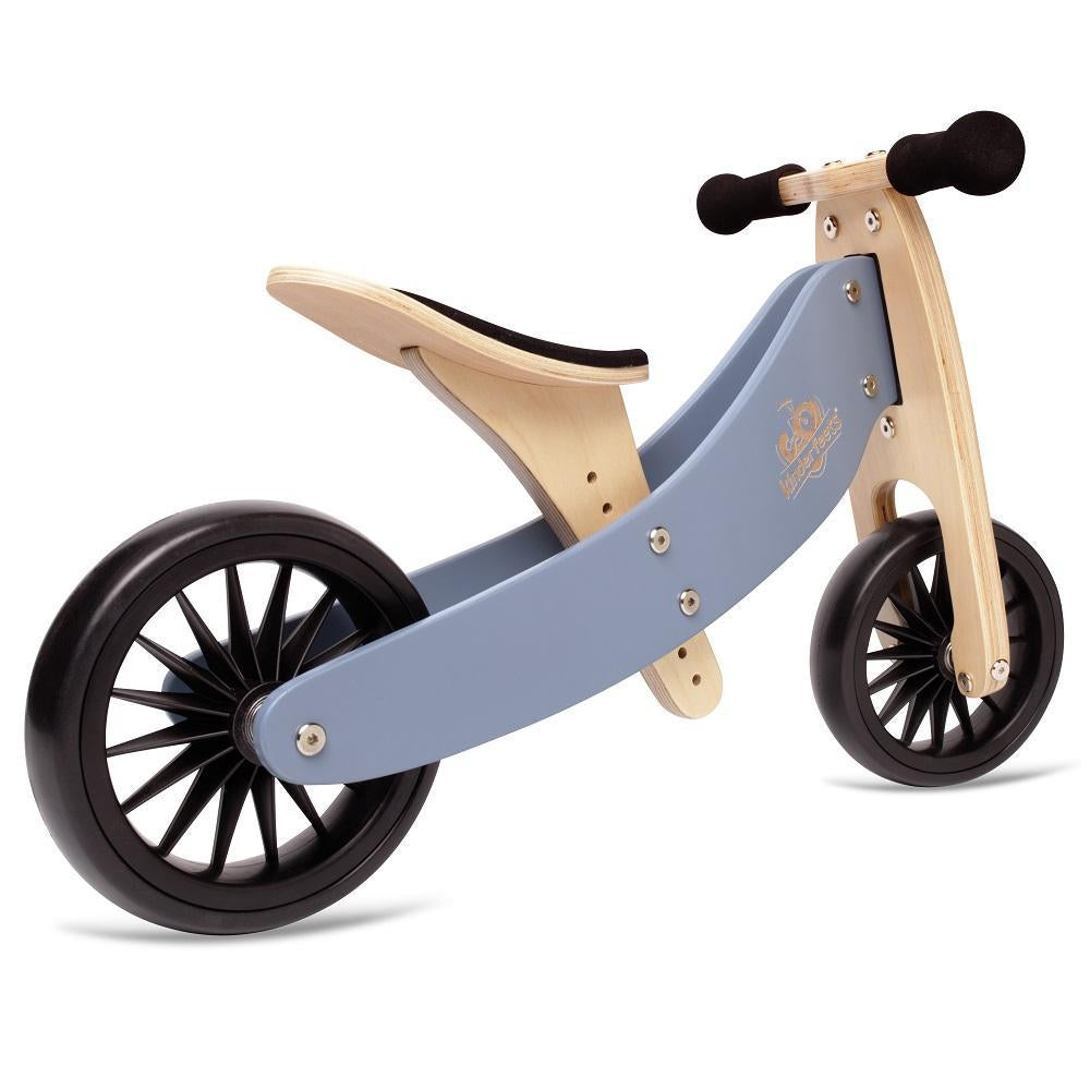 Kinderfeets Tiny Tot PLUS 2-in-1 Bike (Slate Blue)-Toys & Learning-Kinderfeets-027022 BL-babyandme.ca