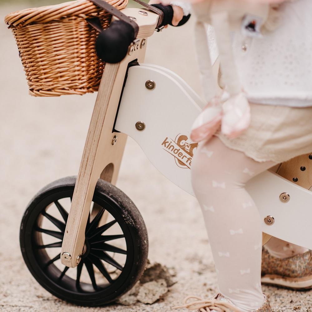 Kinderfeets Tiny Tot PLUS 2-in-1 Bike (White)-Toys & Learning-Kinderfeets-027022 WH-babyandme.ca