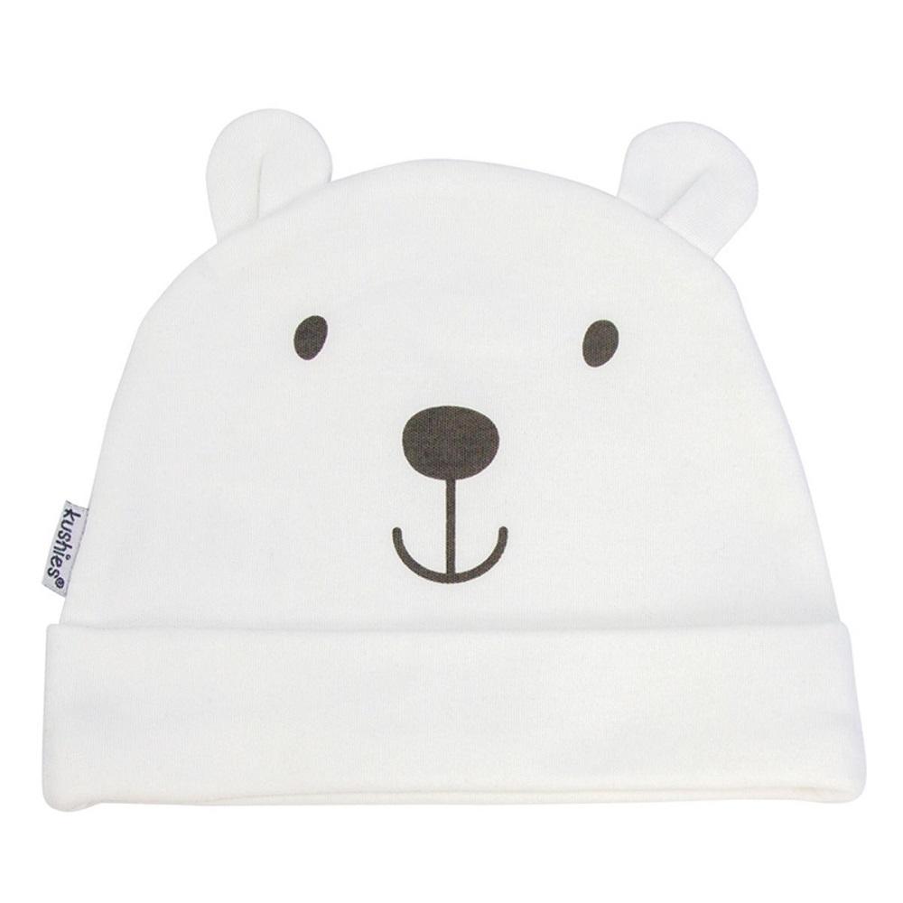 Kushies Baby Hat (White Solid)-Apparel-Kushies-027031 WH-babyandme.ca