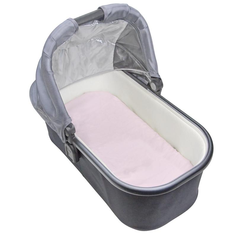 Kushies Flannel Fitted Bassinet Sheet (Pink)-Nursery-Kushies-028179 PK-babyandme.ca