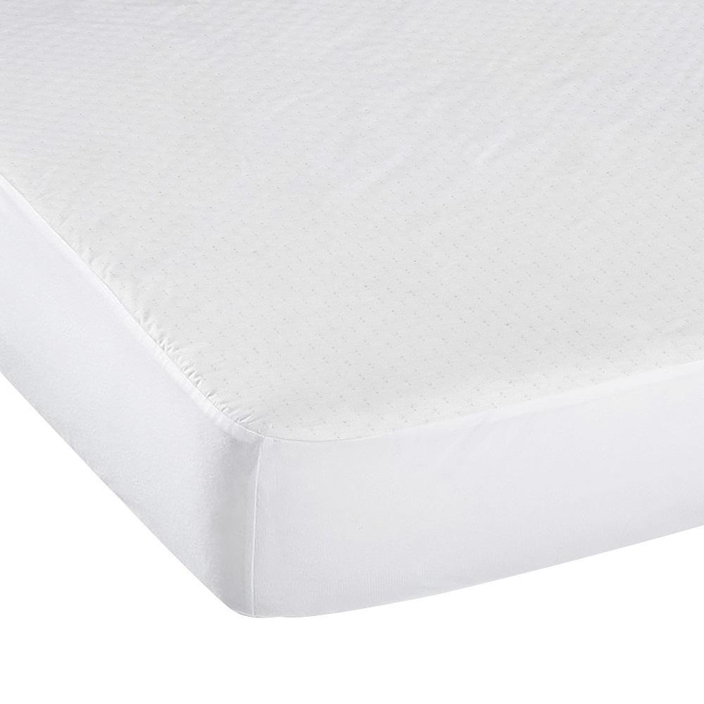 Kushies Light Waterproof Crib Mattress Protector (White)-Nursery-Kushies-028611-babyandme.ca