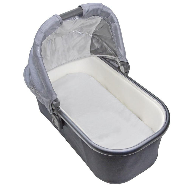 Kushies Organic Jersey Fitted Bassinet Sheet (Grey)-Nursery-Kushies-003780 GY-babyandme.ca