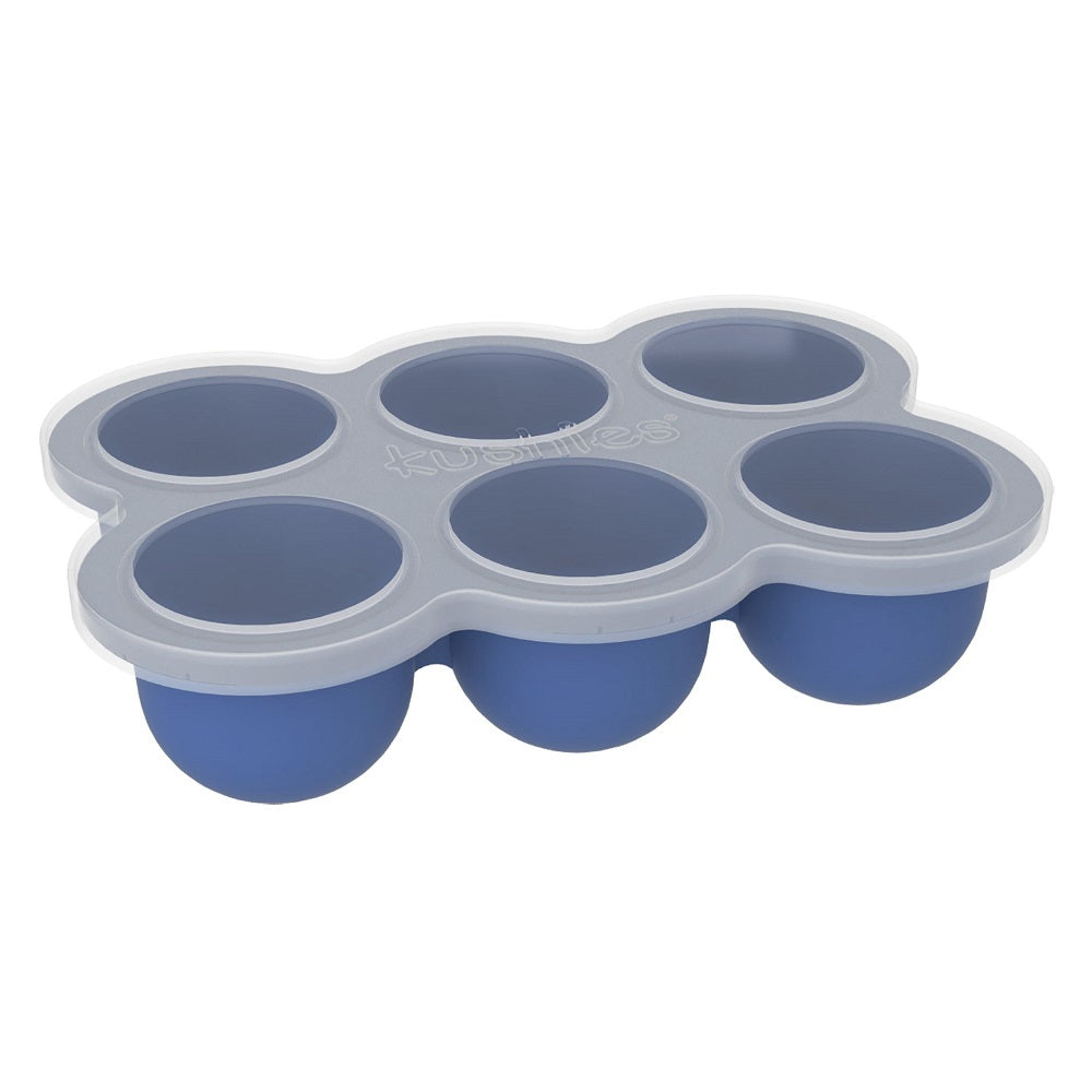 Kushies Silifreeze Freezer Tray (Mineral Blue)-Feeding-Kushies-031076 MB-babyandme.ca