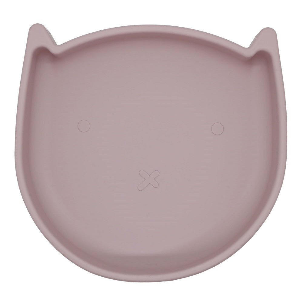 Kushies Silikitty Plate (Rose)-Feeding-Kushies-031074 RO-babyandme.ca