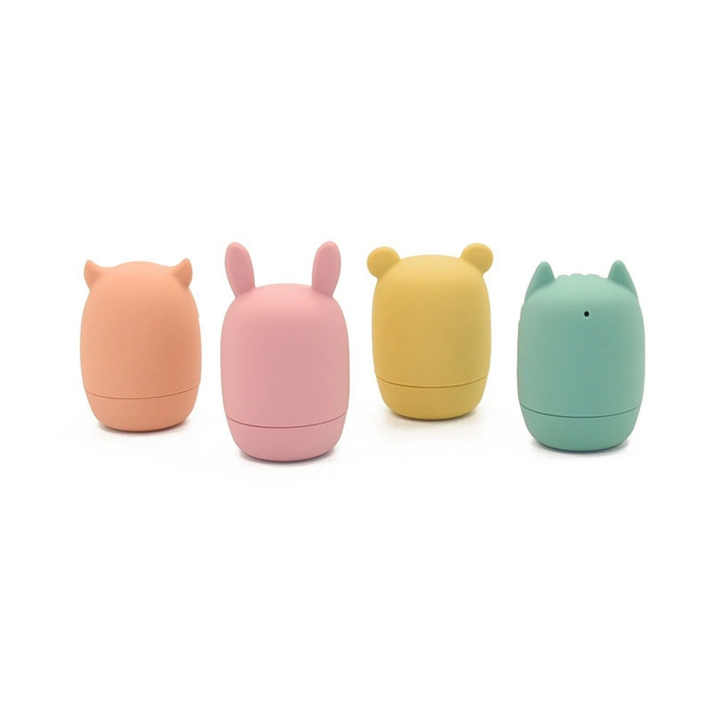 Kushies Silisqueeze Bath Toy 4-Pack (Multi)-Bath-Kushies-031663 MU-babyandme.ca
