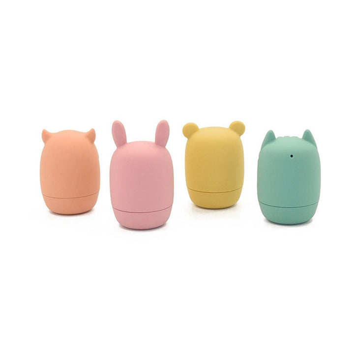 Kushies Silisqueeze Bath Toy 4-Pack (Multi)-Bath-Kushies-031663 MU-babyandme.ca