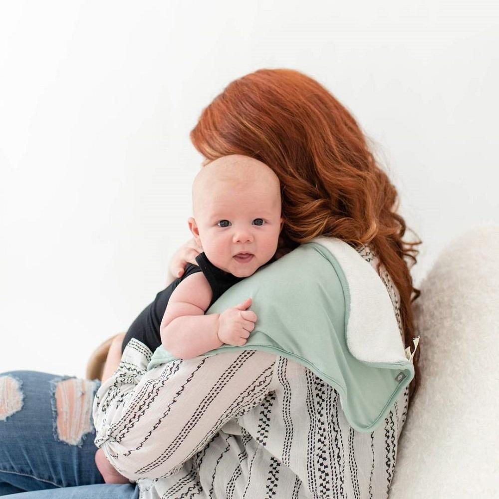 Kyte Baby Burp Cloth (Sage)-Feeding-Kyte Baby-028619 SG-babyandme.ca