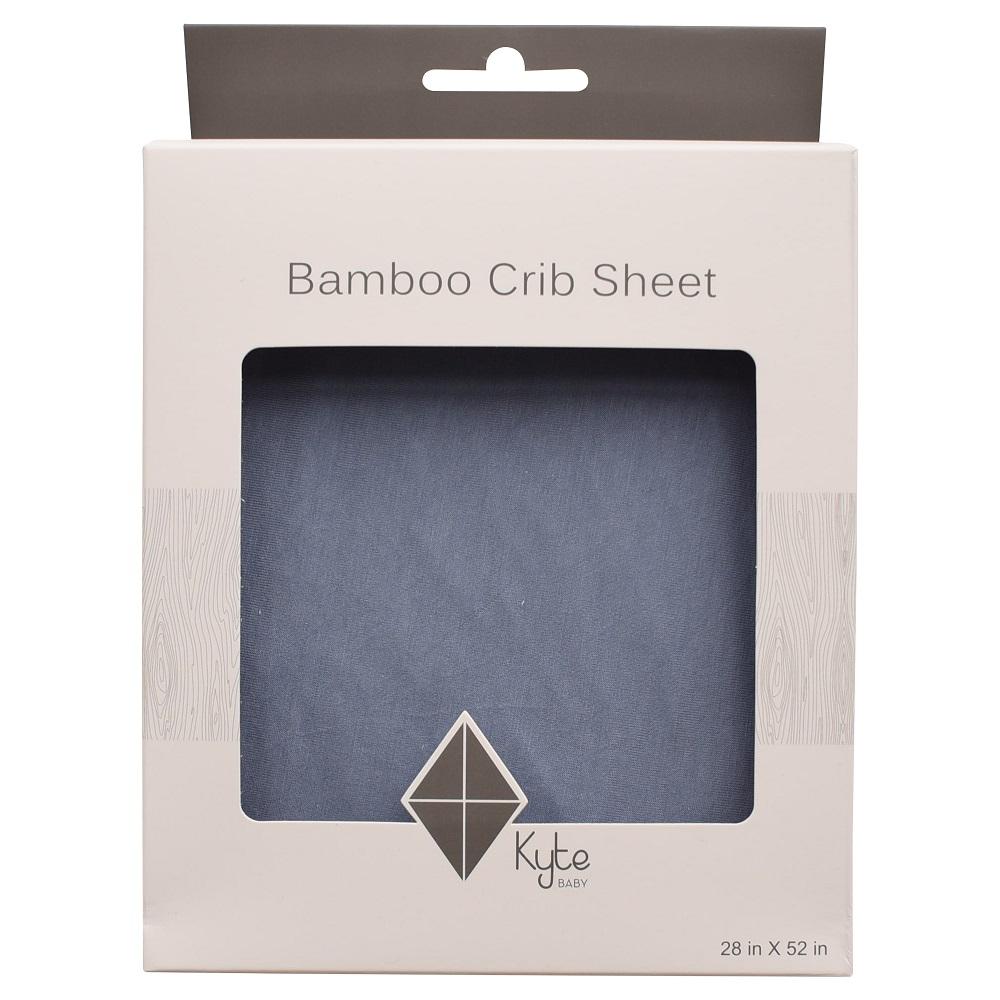 Kyte Baby Crib Sheet (Slate)-Nursery-Kyte Baby-027964 SL-babyandme.ca