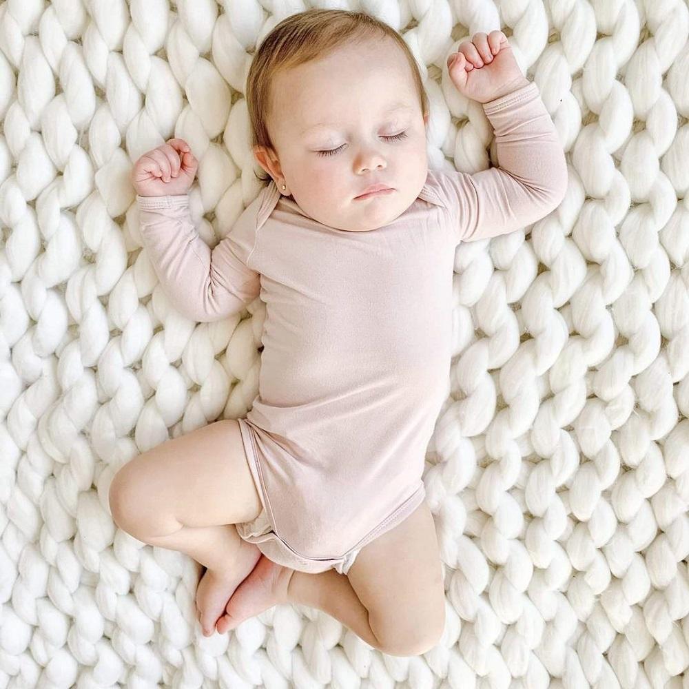 Kyte Baby Long Sleeve Bodysuit (Blush)-Apparel-Kyte Baby--babyandme.ca