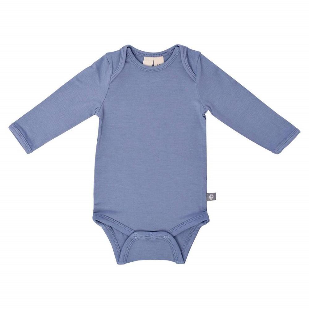 Kyte Baby Long Sleeve Bodysuit (Slate)-Apparel-Kyte Baby--babyandme.ca