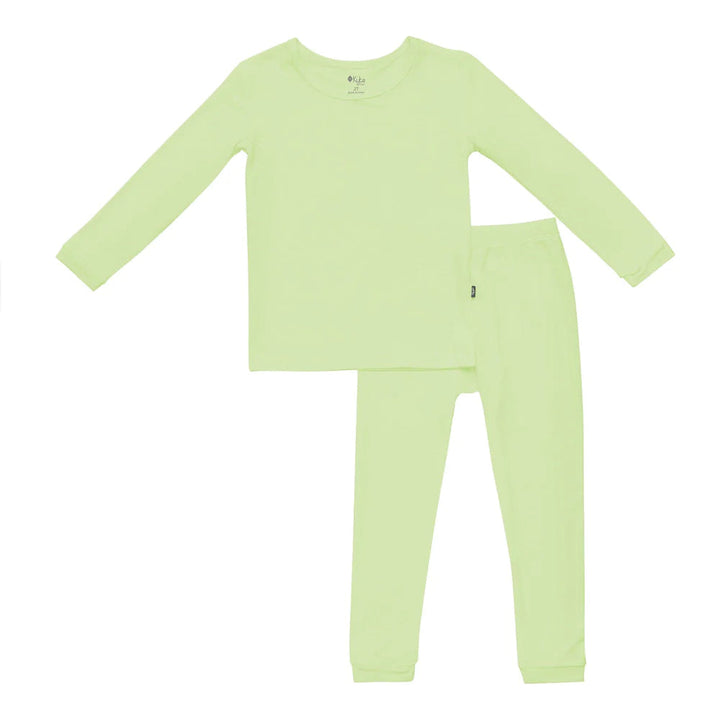 Kyte Baby Long Sleeve Toddler Pajama Set (Pistachio)-Apparel-Kyte Baby--babyandme.ca