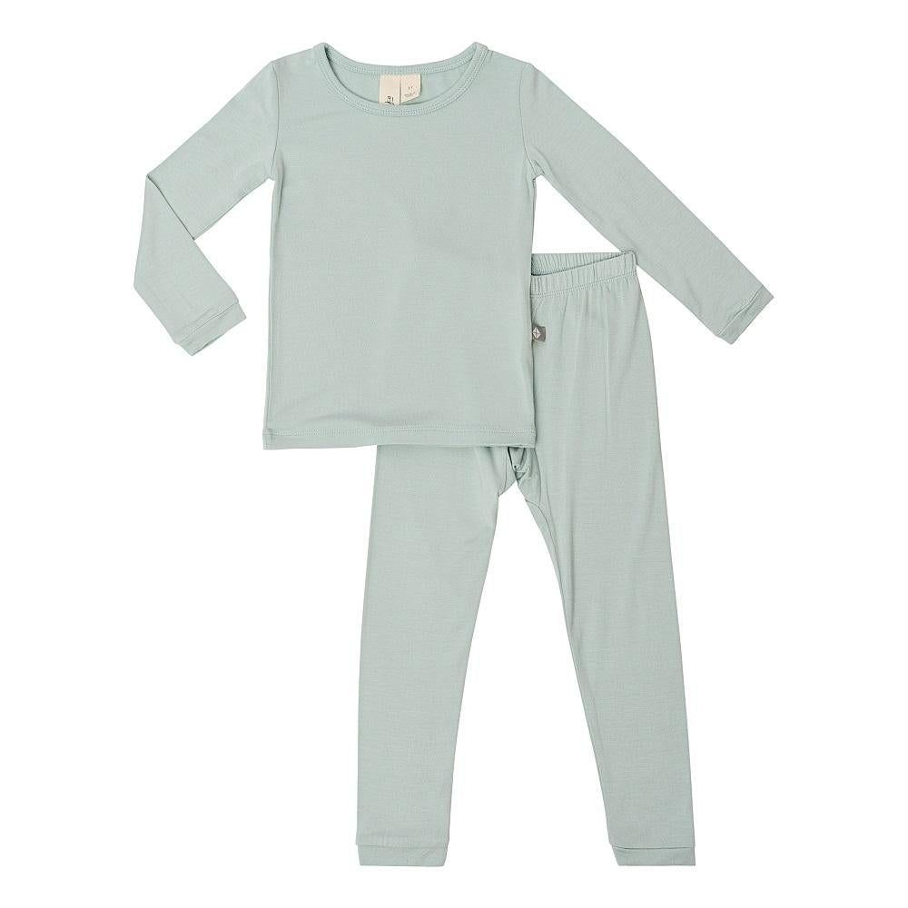 Kyte Baby Long Sleeve Toddler Pajama Set (Sage)-Apparel-Kyte Baby--babyandme.ca