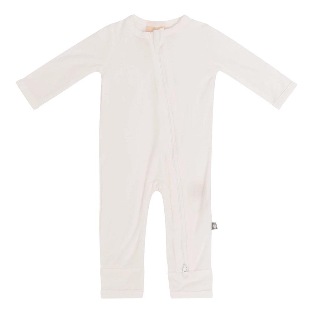 Kyte Baby Long Sleeve Zippered Romper (Cloud)-Apparel-Kyte Baby--babyandme.ca