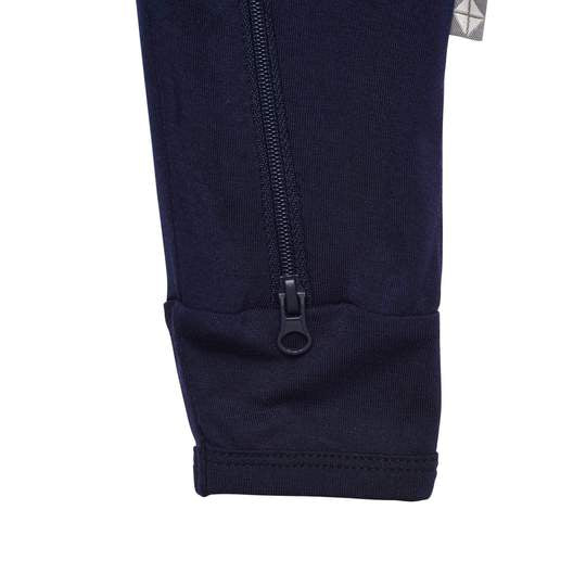 Kyte Baby Long Sleeve Zippered Romper (Navy)-Apparel-Kyte Baby--babyandme.ca