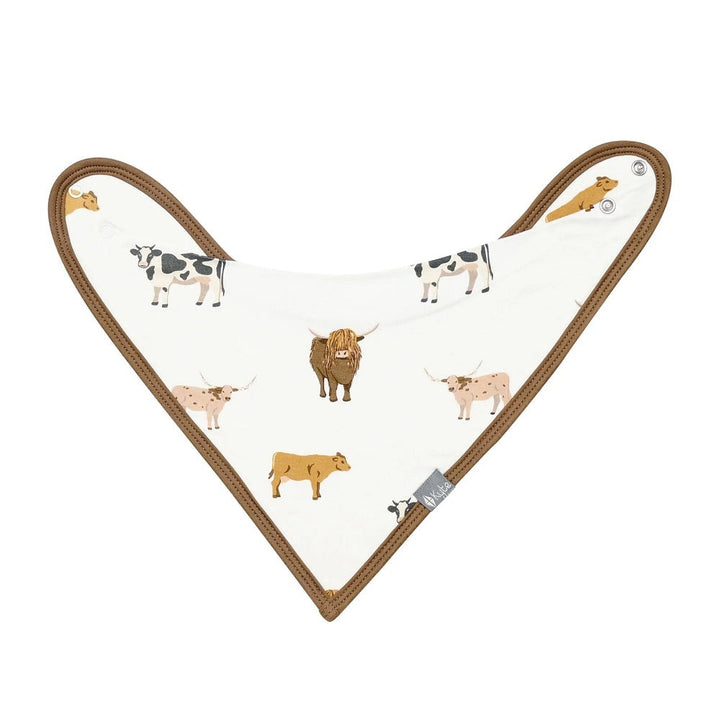 Kyte Baby Printed Bib (Moo)-Feeding-Kyte Baby-028296 MO-babyandme.ca