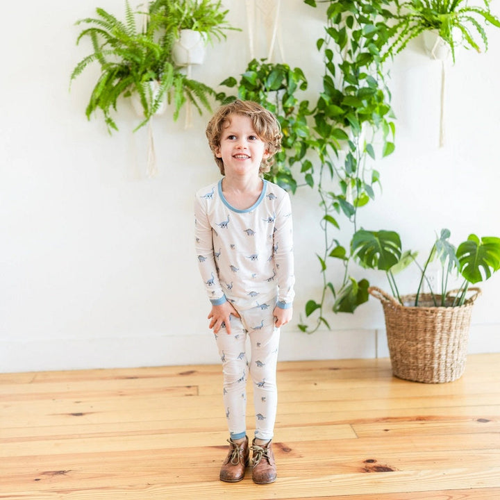 Kyte Baby Printed Long Sleeve Toddler Pajama Set (Jurassic)-Apparel-Kyte Baby--babyandme.ca