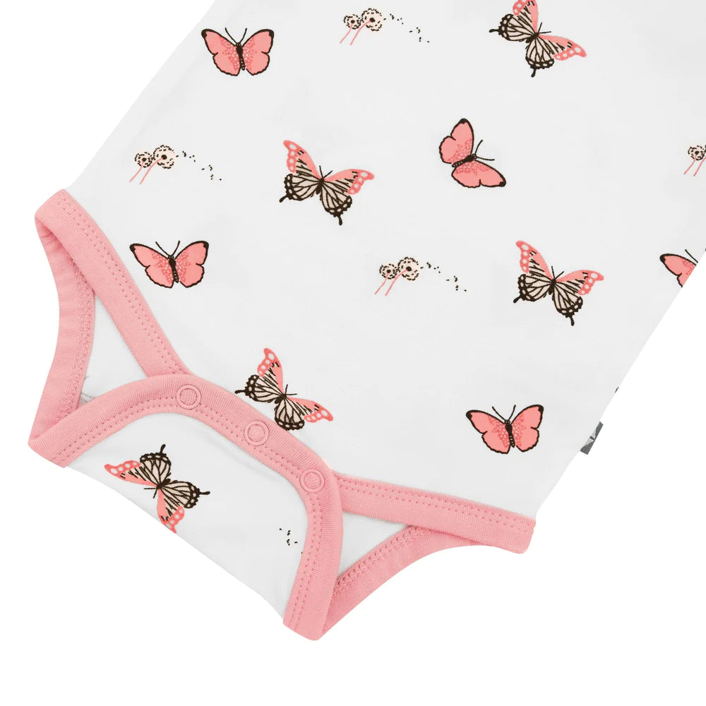 Kyte Baby Short Sleeve Bodysuit (Butterfly)-Apparel-Kyte Baby--babyandme.ca